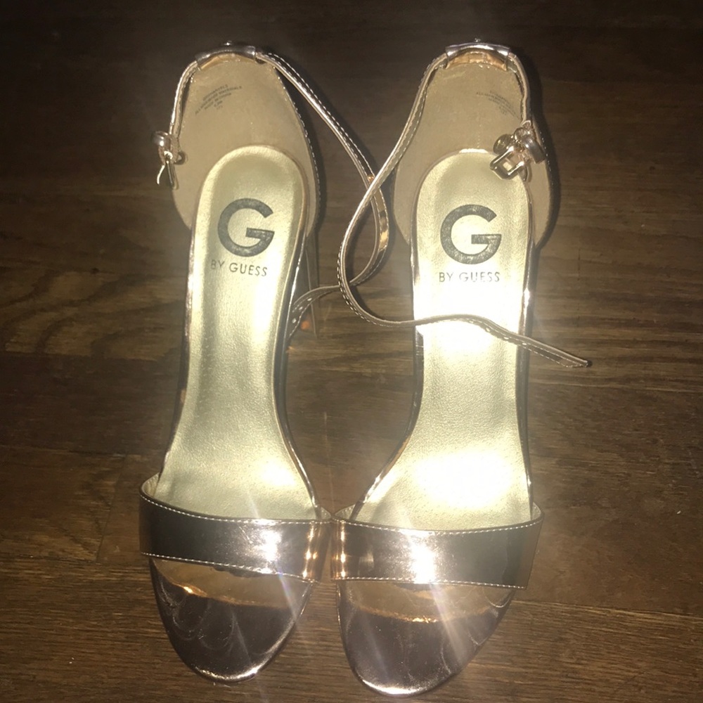 Guess G pink heel sandals